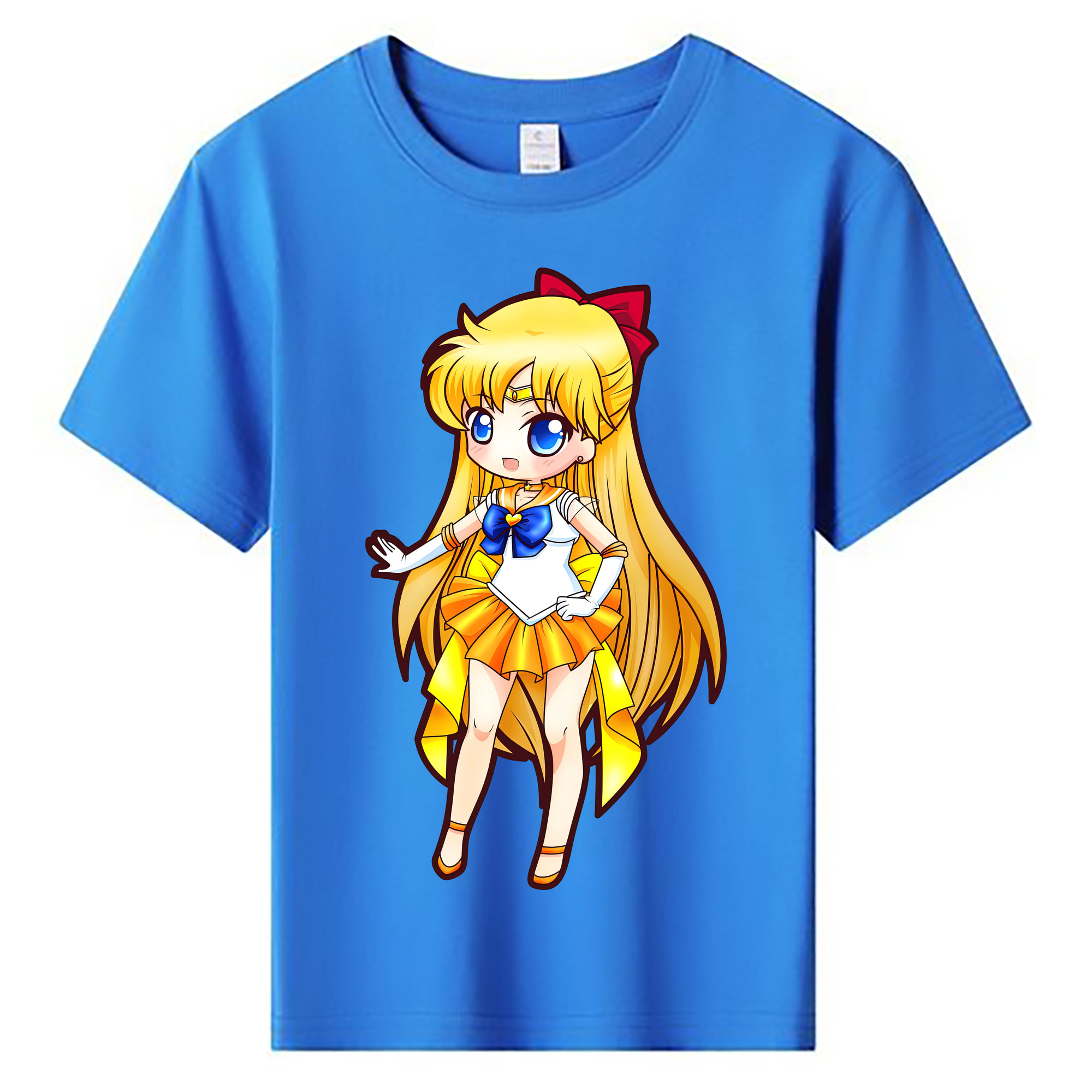 （画像用） 美少女戦士セーラームーン 愛野 美奈子 あいの みなこ Sailor Moon Aino Minako 綿100％キッズTシャツ（フロントプリント）